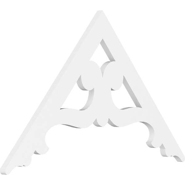 Ekena Millwork Pitch Brontes Architectural Grade PVC Gable Pediment, 36"W x 21"H x 1"P (14/12) GPP036X021X100BRO - main